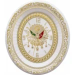 32x37 cm Armalı Saat - Beyaz Sarı