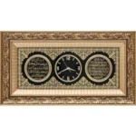 45x84 cm Ayetli Saat Ayet-el Kürsi-Nazar - Sarı