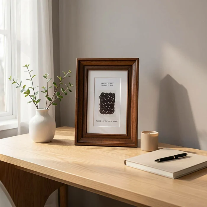 10x15 cm Ahşap Fotoğraf Çerçevesi (WF107-BR46) - Görsel 2