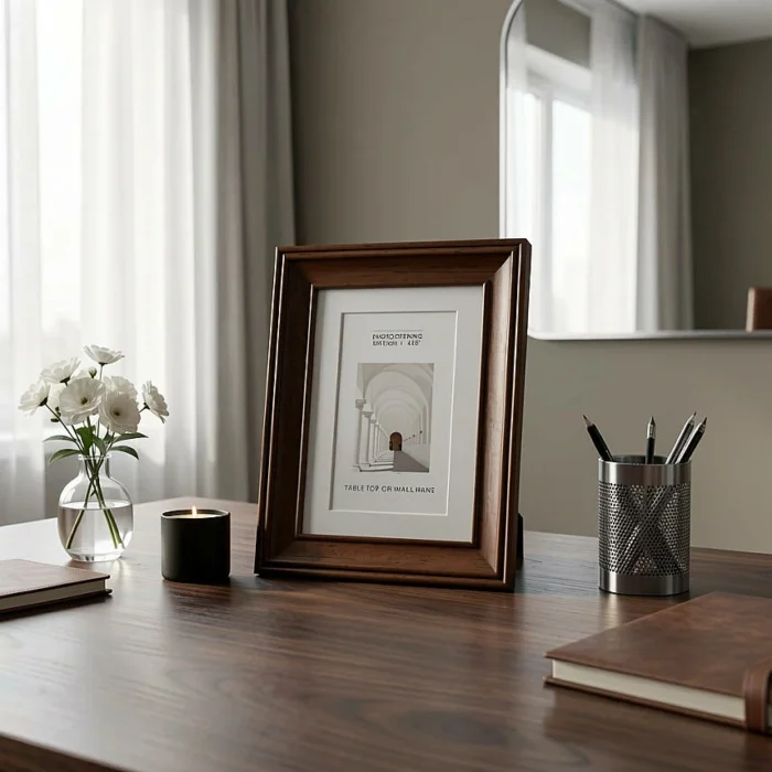 10x15 cm Ahşap Fotoğraf Çerçevesi (WF109-BR46) - Görsel 2