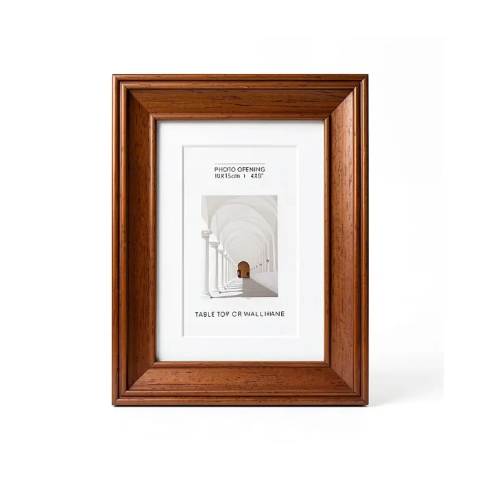 10x15 cm Ahşap Fotoğraf Çerçevesi (WF109-BR46) - Görsel 3