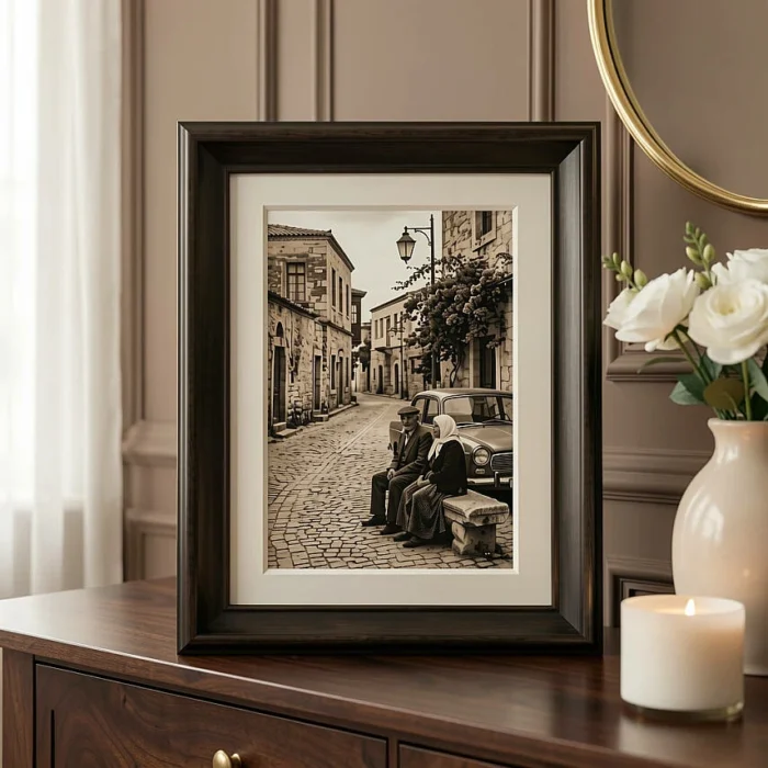 20x25 cm Ahşap Fotoğraf Çerçevesi (WF113-BR80) - Görsel 2