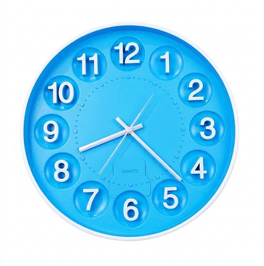 30-cm-duvar-saati-kabartma-rakamli-mavi-kod9752-mavi-dekoratif-saatler-1020-78-O 30 cm Duvar Saati Kabartma Rakamlı Mavi (KOD9752-Mavi) - Görsel 1
