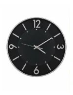30 cm Duvar Saati Minimalist Çizgisel Rakamlı Siyah (KOD-5957)