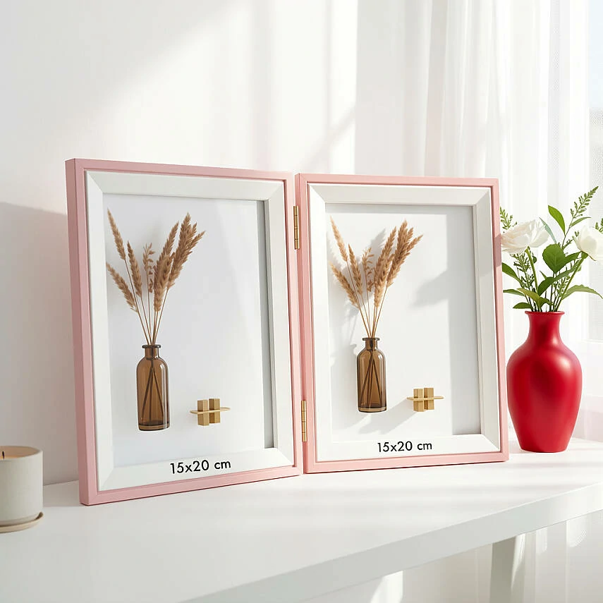 ikili-ahsap-fotograf-cercevesi-15x20-pembe-yl-22p-2-ikili-ahsap-fotograf-cercevesi-15x20-cm-1112-81-O İkili Ahşap Fotoğraf Çerçevesi 15x20 Pembe (YL-22P-2) - Görsel 1