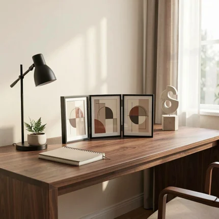 Üçlü Ahşap Fotoğraf Çerçevesi 10x15 Siyah (YL-22P-3)